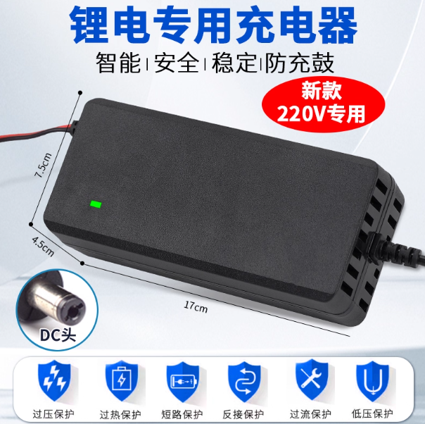 12V锂电池一体机充电器12.6V10A5A